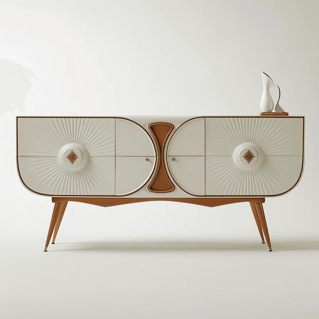 A sideboard concept with a sculptural facade