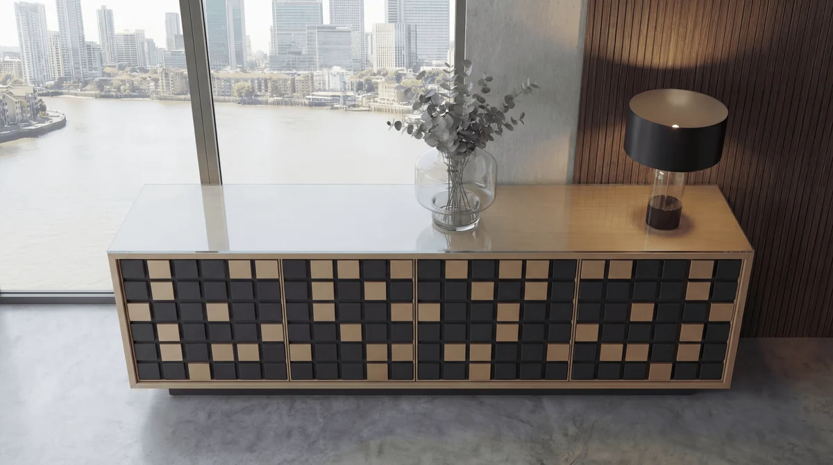 Wharflights sideboard viewed from above